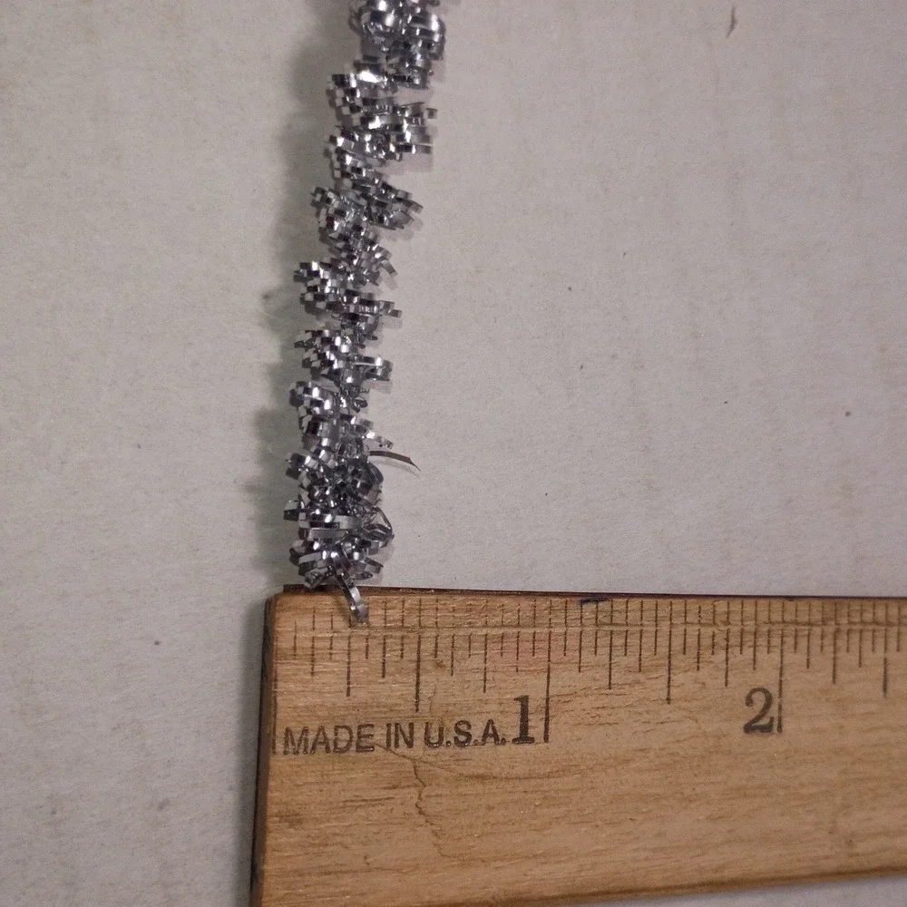 IKEA 2012 Julmys Silver Tinsel Garland 10m 11yd Spiral Curly Christmas Decor